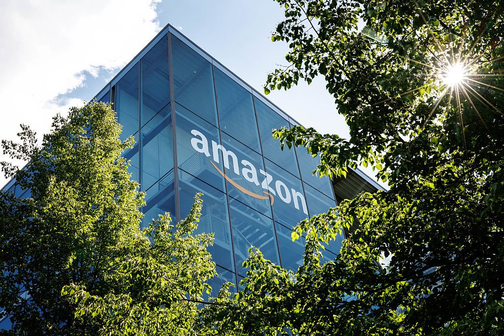 Exterior shot of the German Amazon headquarters